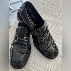 Gucci men shoes loafers black 10 1/2